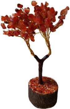 (image for) Carnelian gemstone tree