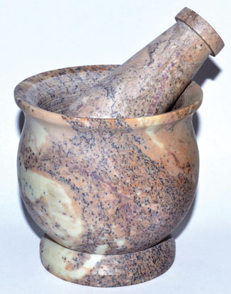 (image for) Soapstone 3" x 3" Mortar & Pestle