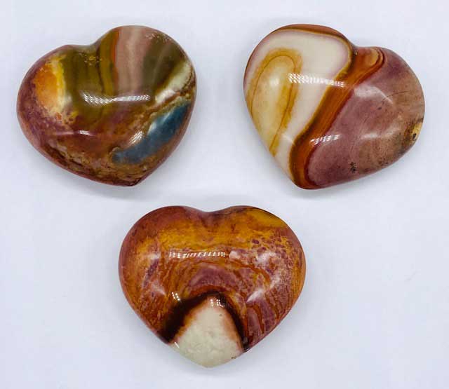 (image for) 1 1/4" Jasper, Polychrome heart