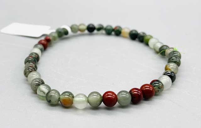 (image for) 4mm Bloodstone bracelet