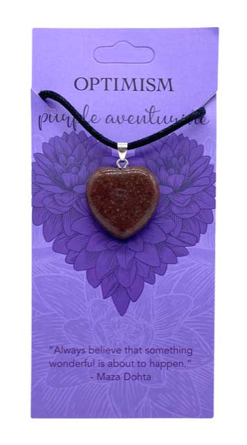 (image for) Optimism Purple Aventurine heart